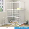 Jaula para gatos con inodoro villa espacio libre grande interior jaula vacía casa para gatos hogar tres niveles gato pequeño casa para gatos
