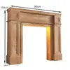 Mueble de chimenea vintage estilo francés, soporte de chimenea minimalista estilo americano, mueble de chimenea decorativo para entrada de sala de estar de casa de huéspedes