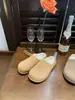 Versión de Cuadros ~ Zapatos Peludos de Suela Gruesa para Mujer 2025 Otoño Nuevos Cálidos Slip-On Birkenstocks de Invierno Birkenstocks con Forro de Polar