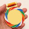 Medalha Geral de Metal Listada Medalha de Maratona de Jogos Escolares Medalha Comemorativa Medalha de Ouro Prata Medalha de Bronze Listada