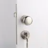 Cerradura de puerta americana moderna antigua cobre bola dividida dorada interior simple estilo europeo bronce mango redondo bola