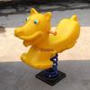 Perro Mecedor de Dibujos Animados.Caballo Mecedor para Niños Caballo de Primavera Travieso Exterior para Niños.Pug Mecedor para Niños
