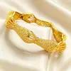 Pulseira de Ouro 24K Banhada Ouro Areia Leve Luxo Casamento Dubai Noiva Atacado Transfronteiriço em Estoque