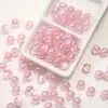 Cuentas acrílicas de ojo de gato de gelatina coloridas con recubrimiento UV de alto brillo, accesorio para cadena de teléfono DIY, llavero para colgar en el coche, cuentas sueltas