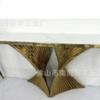 Soporte de pata para mesa de recibidor de acero inoxidable Marco para mesa consola de losa de roca mármol Base para estante de entrada pasillo Mueble Lujo Ligero