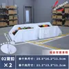 Caja de Piezas para Hebilla Trasera Tengzhengyue Caja de Almacenamiento Oblicua de Plástico Engrosado Caja de Clasificación de Materiales para Taller Caja de Accesorios para Tornillos