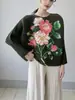 Ropa para Mujer Tallas Grandes para Mujeres Gordas, Corte Holgado, Camiseta Elegante de Manga Larga Adelgazante, Estampada con Perlas, Elegante, Rejuvenecedora, Top Plisado, Ropa para Mamá
