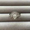 Anillo de 8.0m con Circonia y Diseño de Mariposa Azul, Modelo Nuevo de Xiaohongshu, Popular en Transmisión en Vivo, Productos Transfronterizos Europeos y Americanos