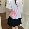 Bolso bandolera de niña de dibujos animados, lindo bolso de mano de PVC con estampado de corazón, monedero para niños, accesorios a juego para padres e hijos