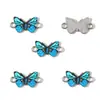 Acessórios de Joias Populares DIY Borboleta Estampada Pingente Duplo Acessórios Componentes de Joias Fecho de Elo para Pulseira W566