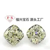 5A beige diamante de alto carbono corte Flor de Hielo fábrica de gemas artificiales Wuzhou joyería artesanal de gemas distribución transfronteriza