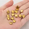 Acero Inoxidable 304 Lujo Ligero Exquisito Superficie Brillante Cuentas Espaciadoras Irregulares Cuentas Espaciadoras de Estrella Cuentas Sueltas Hecho a Mano DIY Accesorios para Joyería con Cuentas