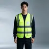 Coletes refletivos para canteiros de obras, projetos de construção chineses, roupas refletivas de segurança, impressão de logotipo personalizado, uniformes de trabalho