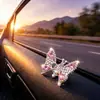 2026 Novo Carro Adesivo de Borboleta com Strass Feito à Mão Ornamento para Console Central Design Vibrante de Primavera Decoração Curativa