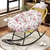 Mecedora persona perezosa siesta gratis y fácil mecedora persona perezosa puede acostarse dormir ocio silla de ratán de imitación individual reposapiés colorido mecedora