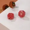 Acessórios de cinábrio alto teor acessórios de areia imperial contas contas soltas escultura joias diy feitas à mão acessórios de cinábrio