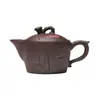 Venta al por menor de Yixing Tetera de Arcilla Púrpura de Pequeña Capacidad Juego de Té, Arcilla Púrpura Mineral Original Tetera de Arcilla Púrpura Hanwa de Pico de Águila Semimanual