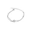 Pulsera de Anillo de Doble Capa Mobius Diseño Nicho Personalizado Versátil Pulsera de Doble Anillo para Mujeres como Regalo para Mejores Amigas