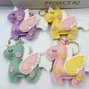 Nuevo Colgante de Unicornio Cosido a Mano Doble Cara Lindo Pegaso Colgante de Equipaje de Cuero Llavero Colgante de Ropa