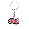 Serie de los Doce Constelaciones Llavero de Plástico Blando de PVC Moda DIY Pareja Colgante de Llave de Metal Joyería Al por Mayor en Stock