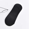 Meias Masculinas de Algodão Preto Branco Cinza Primavera Verão Outono Cor Sólida Meias Baixas Meias Barco Meias Barco de Silicone Masculinas Meias Invisíveis