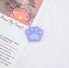 Mini Almohadillas de Pata de Gato Coloridas Brillantes DIY Pegamento de Crema Imanes para Refrigerador Hechos a Mano Accesorios para Pasadores Joyería Resina Accesorios para Ropa