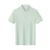Camisa Polo de Seda de Amora Mesclada 220g, 40 Fios, com Gola, Roupa de Trabalho Feita Sob Medida, Camisa Cultural para Grupo, Roupa de Trabalho Bordada com Texto Impresso