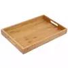 Bandeja de té de bambú rectangular, comercial, para el hogar, taza de té, taza de agua de bambú, almacenamiento, plato grande simple japonés