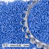 Série Azul Cor Mista Vidro Contas de Arroz Contas Contas DIY Joias Pulseira Colar Brincos Acessórios Material