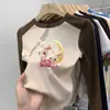 Camiseta Base Térmica Cepillada para Niña 2026 Nuevo Estilo Otoño/Invierno Ropa Polar para Bebé Camiseta de Manga Larga Raglán Elegante