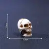 Figuras de pareja de calaveras de Halloween transfronterizas nuevas, lindas mini decoraciones, accesorios para manualidades, paisaje en miniatura, pequeños adornos de escritorio