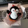 Pingente de Mochila de Pinguim que Faz Barulho Boneca Pequena Boneca de Pelúcia Pingente de Bolsa Chaveiro de Casal Pingente de Mochila para Melhor Amiga