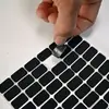 Almohadilla de Goma Espuma Adhesiva Negra de una Cara Junta Antideslizante Cuadrada Amortiguadora de Golpes para Muebles Almohadilla de Pie Autoadhesiva de una Cara
