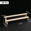 Estante de Exhibición de Madera Maciza Estante de Almacenamiento Escritorio Figura de Moda Caja Ciega Juguete Planta Suculenta Escalera Estante Pequeño