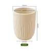 Vaso de Flores Plástico Simples e Luxuoso, Vaso Grande Redondo Espessado para Plantas Verdes de Chão, Vaso Grande Decorativo para Monstera