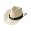 Sombrero de Sol de Cowboy Occidental Étnico Británico Nuevo de Poliéster para Mujer con Ala Grande Caballero Transfronterizo Aliexpress Amazon