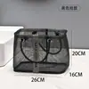 Cesta Dobrável de Malha para Drenagem e Armazenamento Viagem Negócios Multiuso Cesta de Lavar Manual de Grande Capacidade Cesta de Armazenamento para Natação