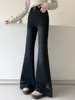 Jeans para Niña Otoño Invierno 2026 Estilo Nuevo Niños Medianos y Grandes Niña Elegante Negros de Cintura Alta Moldeadores Bodycon de Campana Modernos