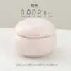 Tetera Cerámica Mini tamaño pequeño Polvo Rouge Píldora Belleza Maquillaje Olla Sellada Portátil Olla de Almacenamiento Portátil Olla de Bolsillo