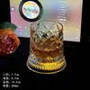 Vaso Rotatorio para Whisky Estilo Influencer de Alto Valor Estético, Vaso de Cristal Brillante Creativo para Agua