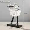 WG6Q Adornos de Niña de Ballet Clásico Lujo Ligero Mueble de TV Aparador de Vino Decoraciones para el Hogar Arte de Danza Alta