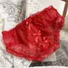 [Rojo Ancola] 880# Ropa Interior Roja Grande de Año Nuevo Malla de Encaje Seda de Hielo Ropa Interior Roja