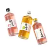 Venta Directa de Fábrica Botella Redonda de Vidrio Transparente para Vino de Frutas, Botella de Gran Capacidad para Vino de Mirto Autocerveza con Tapa, Botella Vacía Sellada