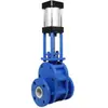 Válvula de descarga de mina neumática de cerámica de doble compuerta Z644TC-DN150 planta de energía planta de acero transferencia de cenizas
