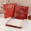 Nueva Bufanda Creativa de Tinta Caja de Regalo Bufanda Ropa Bronceado Caja Portátil Exquisita Cubierta Cielo y Tierra Traje Caja de Regalo
