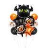 Balão de Filme de Alumínio Novo de Halloween Transfronteiriço Kit Balão Tema Fantasma Abóbora Aranha Morcego Decoração de Festa