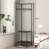 Prateleira de Canto para Quarto, Cabide Simples, Cabide para Estudante de Supermercado, Prateleira de Armazenamento, Cabide de Roupa de Canto Doméstico para Interior