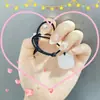 Perla de Imitación Femenina Corazón Rosa Rosario Joyería de Collar de Nicho de Alta Gama Estilo de Lujo Accesible Moda Retro Accesorios Simples