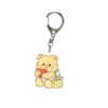 Nuevo Llavero Colgante Oso de Mantequilla Llavero Acrílico Lindo Accesorio para Mochila de Estudiante Regalo Venta al por Mayor