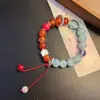 Pulsera Redonda de Perlas Negras de Moda, Temperamento Fresco de Verano, Pulsera Blanqueadora para Mejor Amiga Estudiante, Puesto de Mercado Nocturno